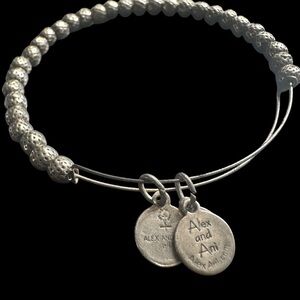 Alex and Ani Distressed Metallic Beaded Bracelet